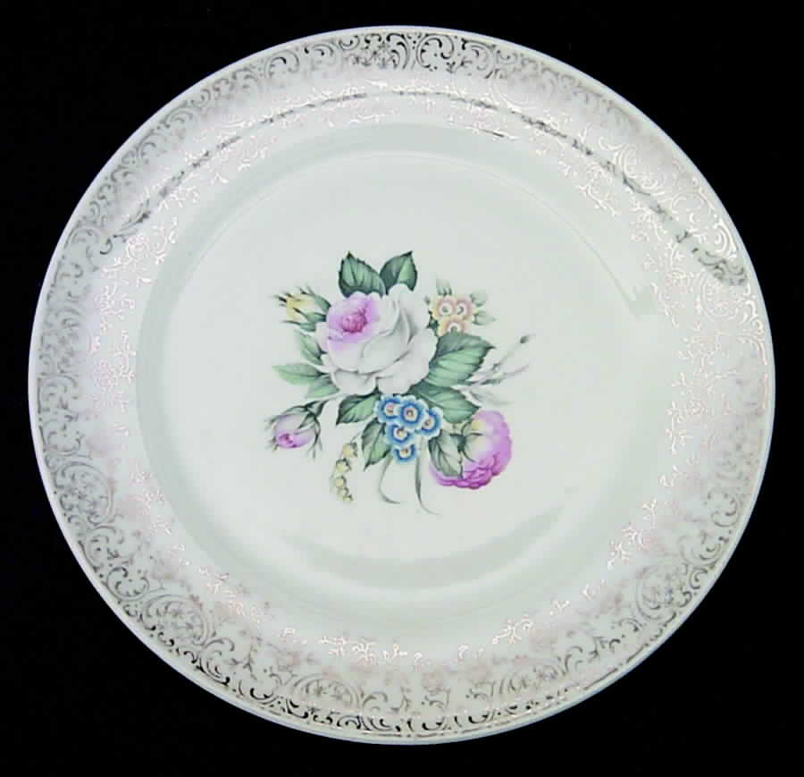 Royal Rose Bouquet Salad Plate by Salem-1