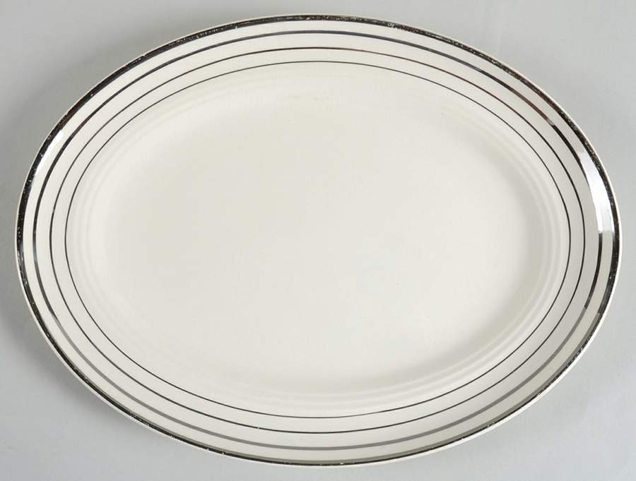 Saphire 11" Oval Serving Platter by Salem-1