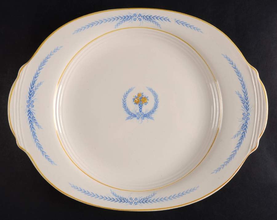Sheffield 13" Oval Serving Platter by Salem-1