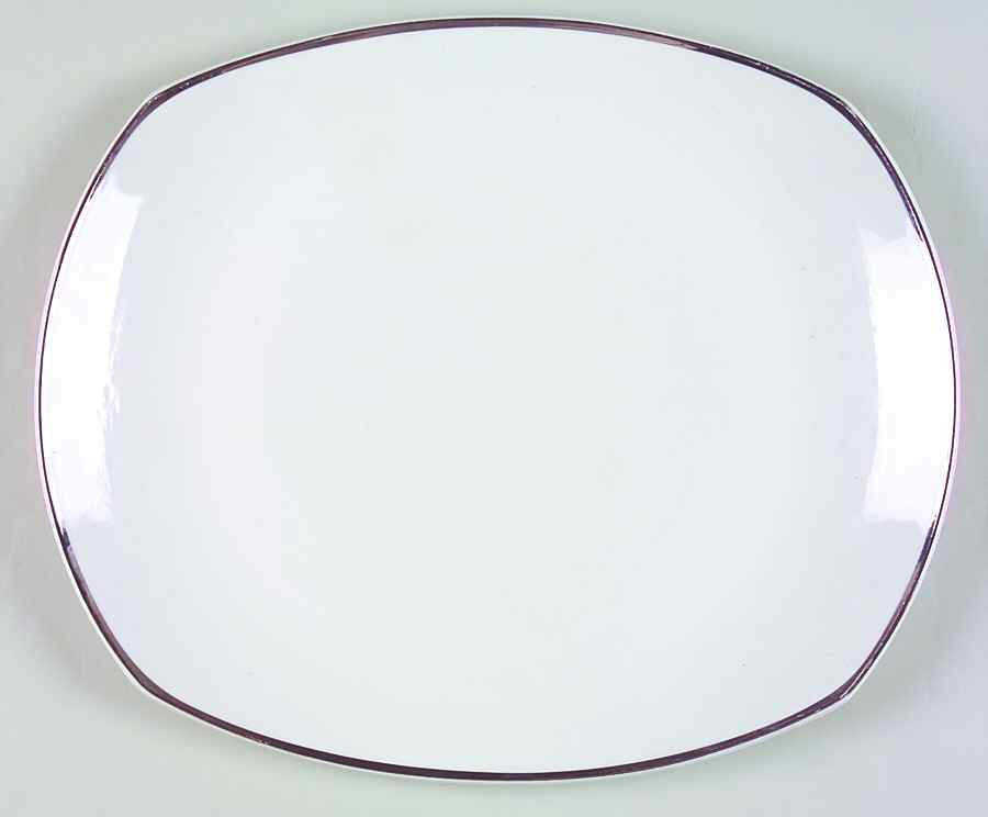 Silver Elegance (England) 11" Oval Serving Platter by Salem-1