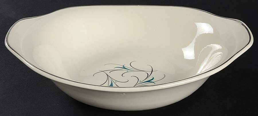 Simplicity Turquoise 9" Oval Vegetable Bowl by Salem-1