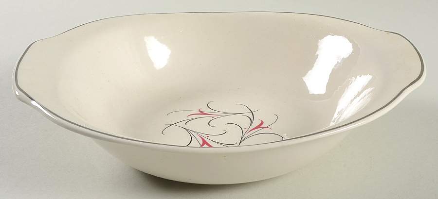 Simplicity Pink 9" Oval Vegetable Bowl by Salem-1