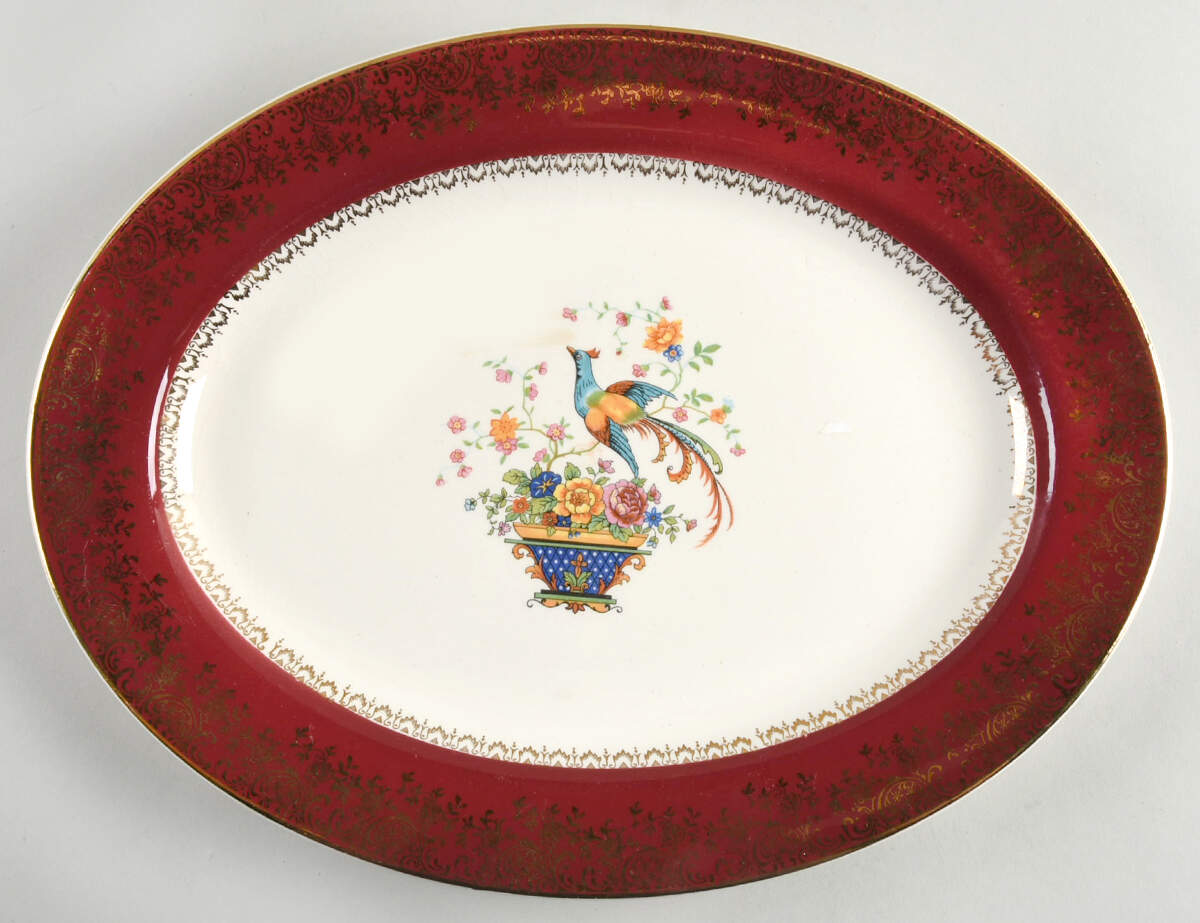 SLM33 (CENTURY) 13" Oval Serving Platter by Salem-1