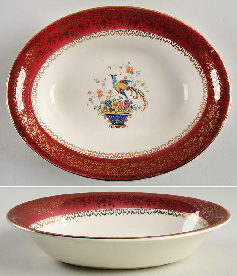 SLM33 (CENTURY) 9" Oval Vegetable Bowl by Salem-1