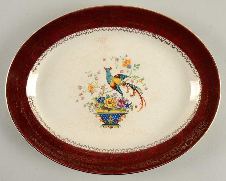 SLM33 (CENTURY) 11" Oval Serving Platter by Salem-1