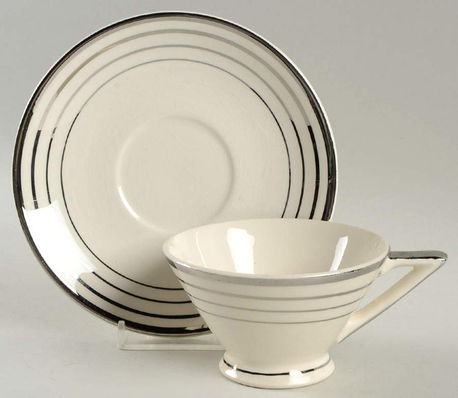 SLM6 Footed Cup & Saucer Set by Salem-1