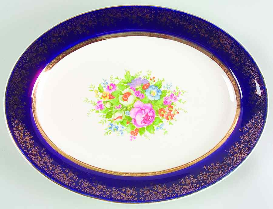 SLM76 13" Oval Serving Platter by Salem-1