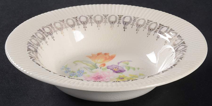 Rust Tulip (Victory) Rim Fruit/Dessert (Sauce) Bowl by Salem-1