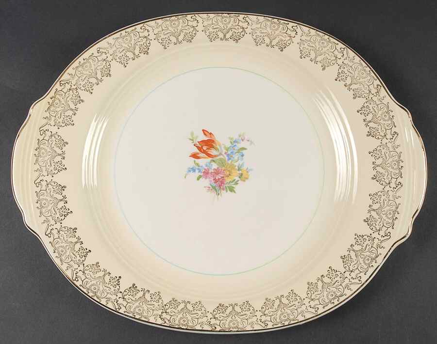 Sovereign 13" Oval Serving Platter by Salem-1