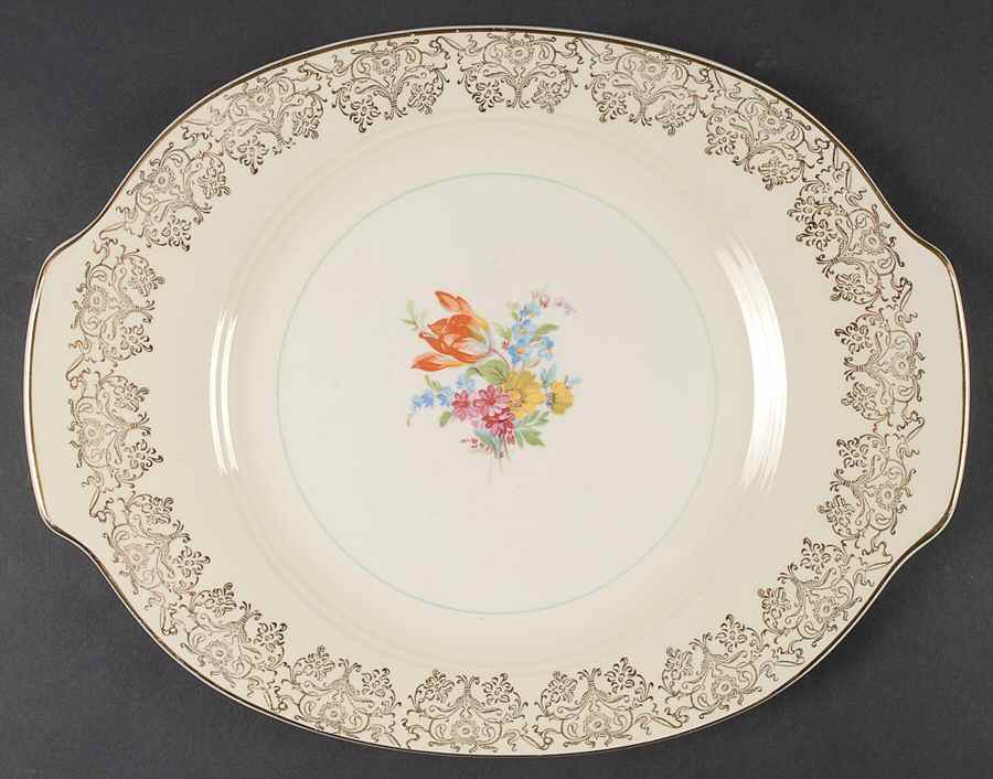 Sovereign 12" Oval Serving Platter by Salem-1