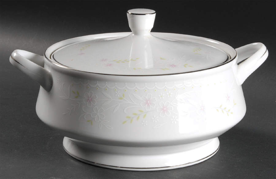 Spring Blossom Round Covered Vegetable by Salem-1