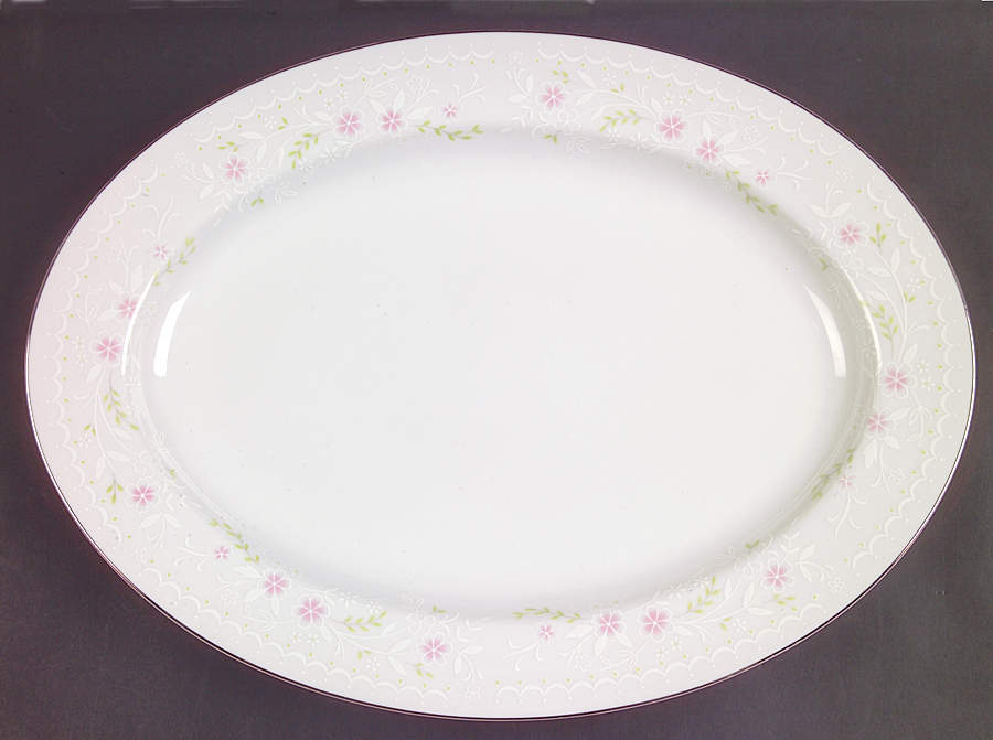 Spring Blossom 14" Oval Serving Platter by Salem-1