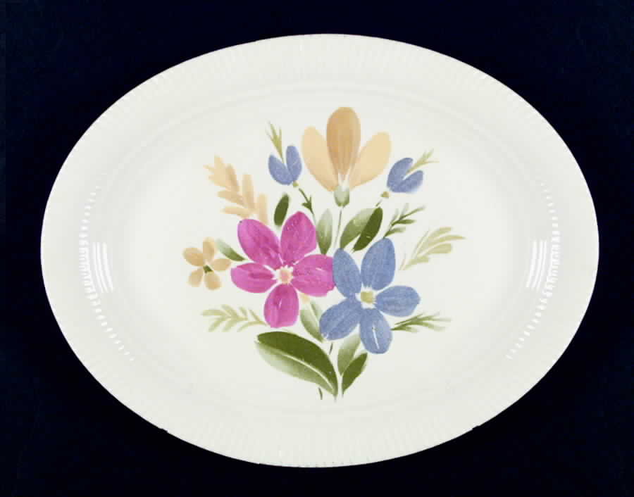Sun Valley (China) Victory Shape 11" Oval Serving Platter by Salem-1