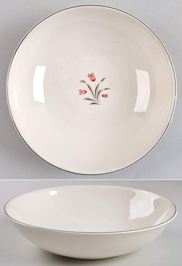 Tulip Time 9" Round Vegetable Bowl by Salem-1