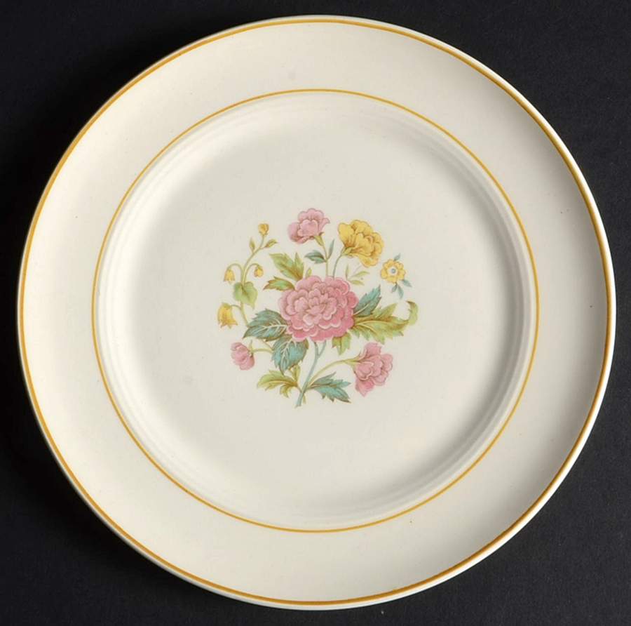 Victorian Rose Bread & Butter Plate by Salem-1