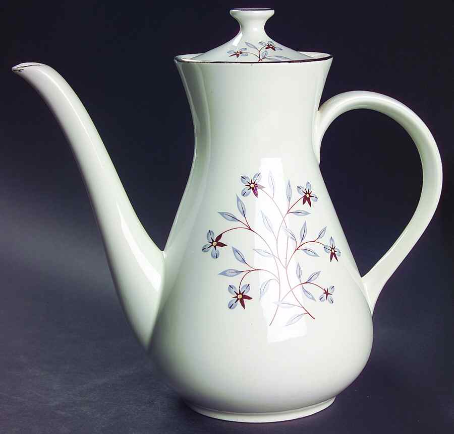 Whimsey (White Background) Coffee Pot & Lid by Salem-1