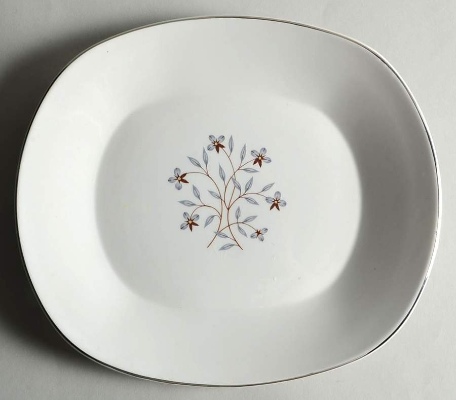Whimsey (White Background) 11" Oval Serving Platter by Salem-1
