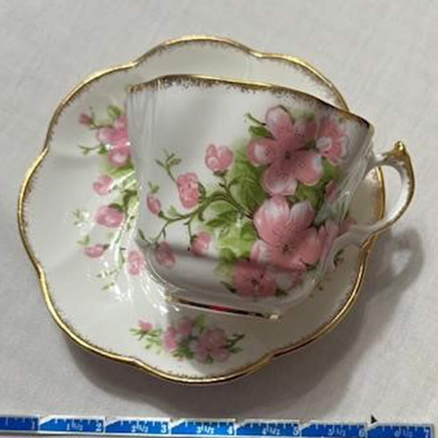 2529 Footed Cup & Saucer Set by Salisbury-1