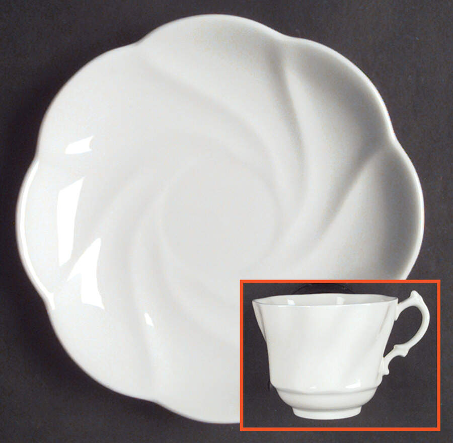 Milford Footed Cup & Saucer Set by Salisbury-1