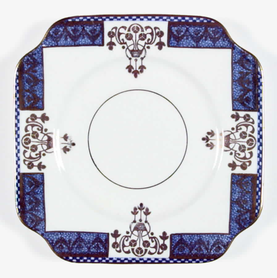 Panel (No Red Dots) Square Bread & Butter Plate by Salisbury-1