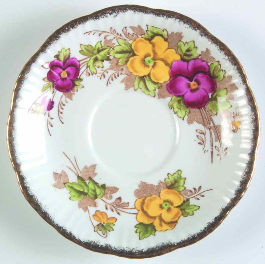 Pansy Saucer by Salisbury-1