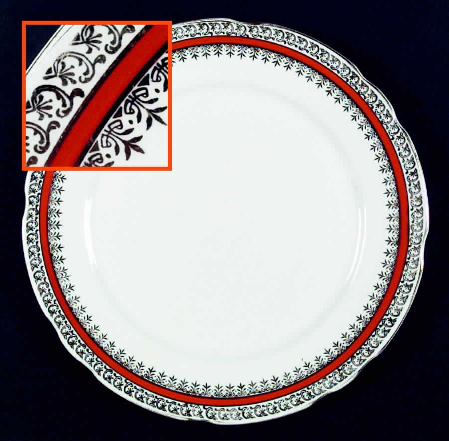 Sarum Maroon Dinner Plate by Salisbury-1