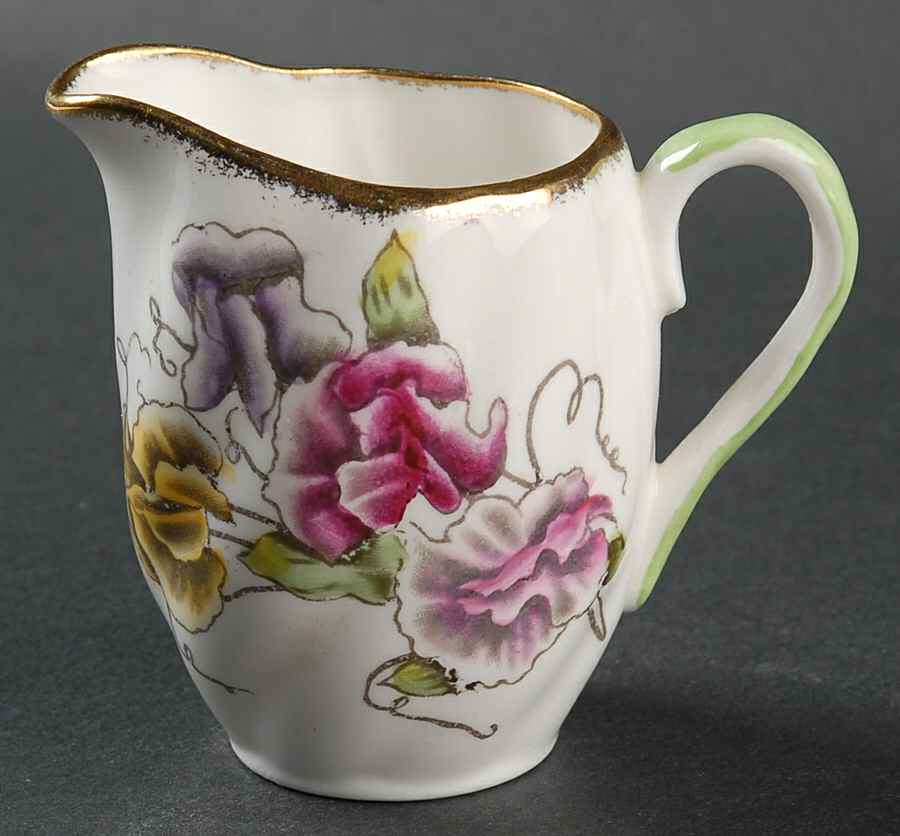 Sweet Pea (Multicolor Flowers) Creamer by Salisbury-1