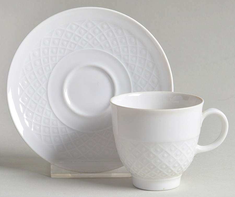 Annabell Footed Demitasse Cup & Saucer Set by Seltmann-1