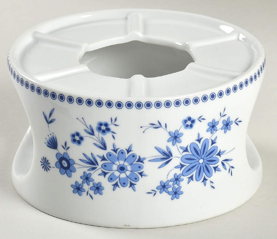 Bavarian Blue China Warmer Stand by Seltmann-1