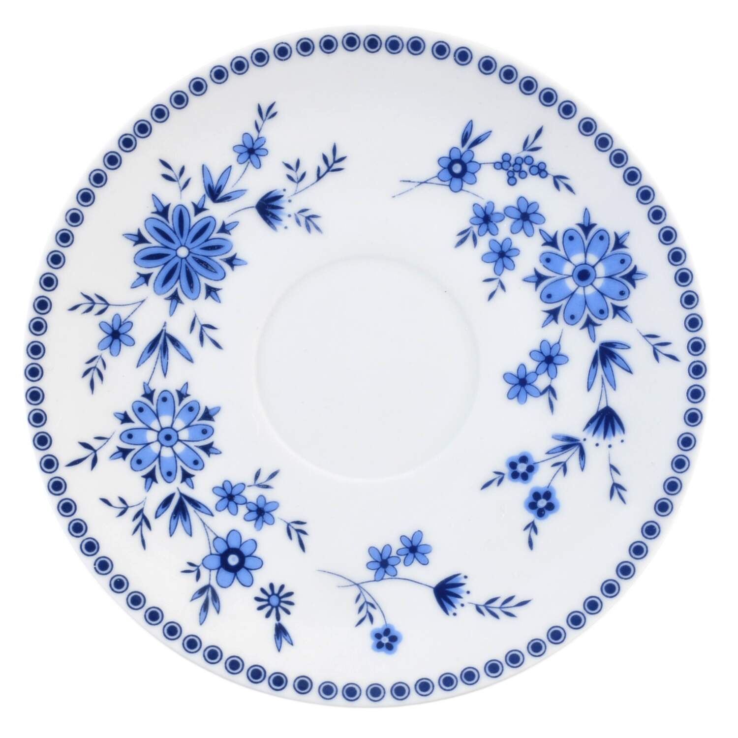 Bavarian Blue Saucer for Flat Cup by Seltmann-1