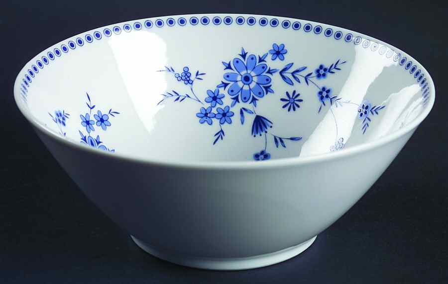 Bavarian Blue Coupe Cereal Bowl by Seltmann-1