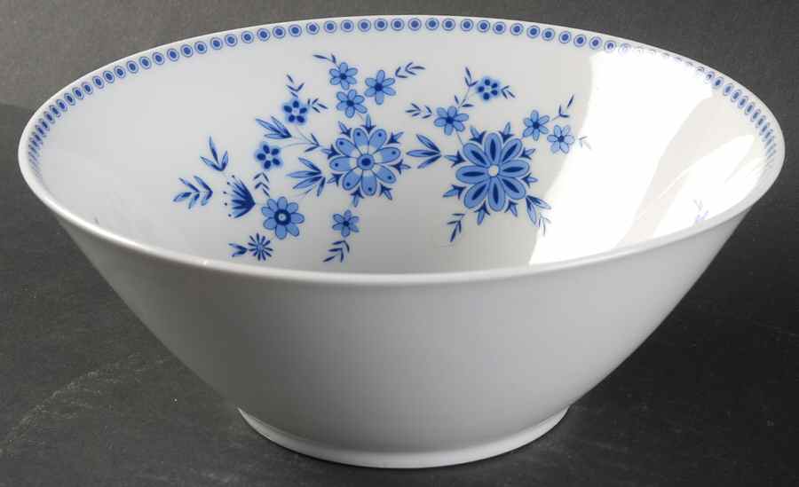 Bavarian Blue 7" Round Vegetable Bowl by Seltmann-1