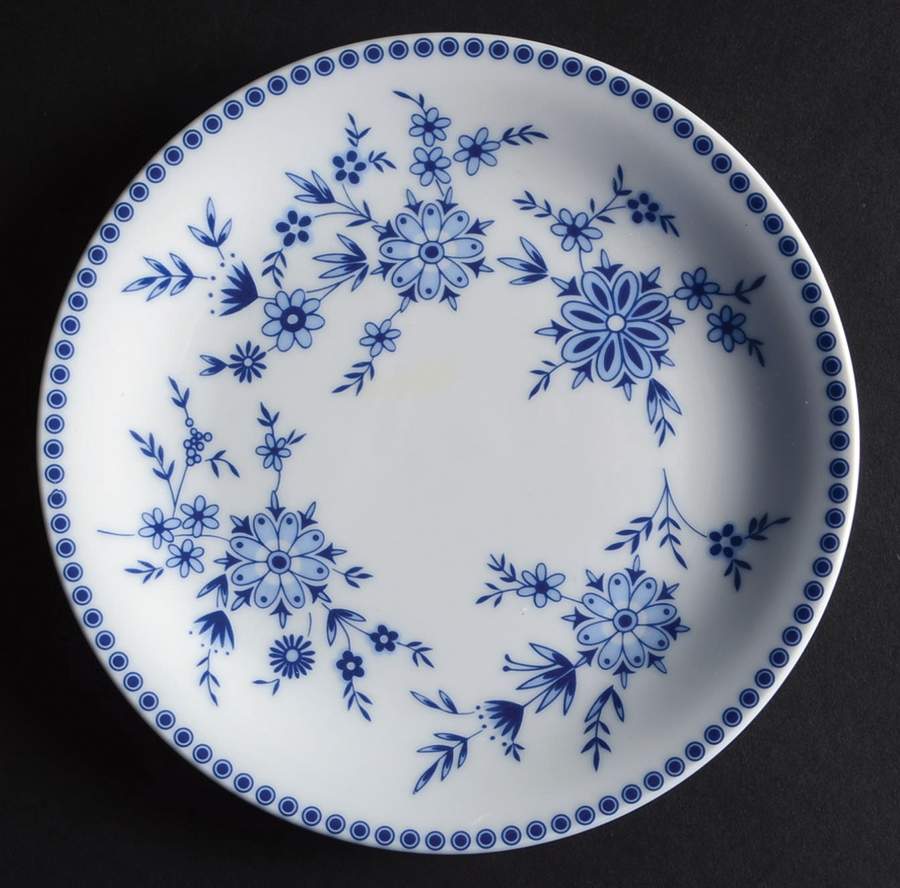 Bavarian Blue Bread & Butter Plate by Seltmann-1