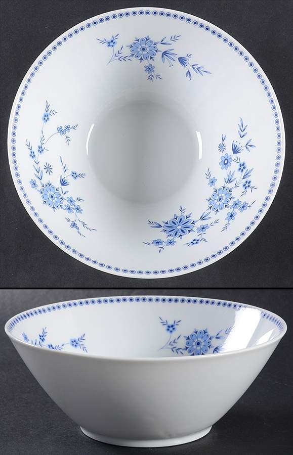 Bavarian Blue 7" Round Vegetable Bowl by Seltmann-1