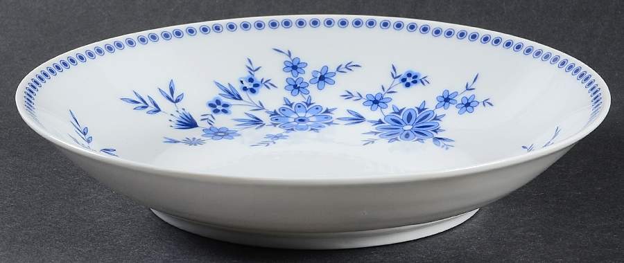 Bavarian Blue Coupe Soup Bowl by Seltmann-1