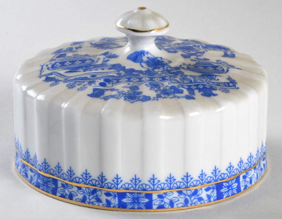 China Blau Lid for Round Butter by Seltmann-1