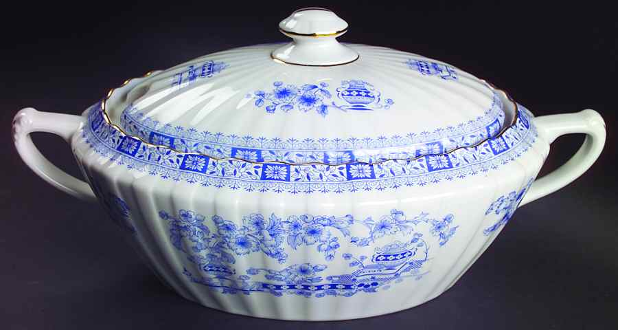 China Blau Tureen &  Lid by Seltmann-1
