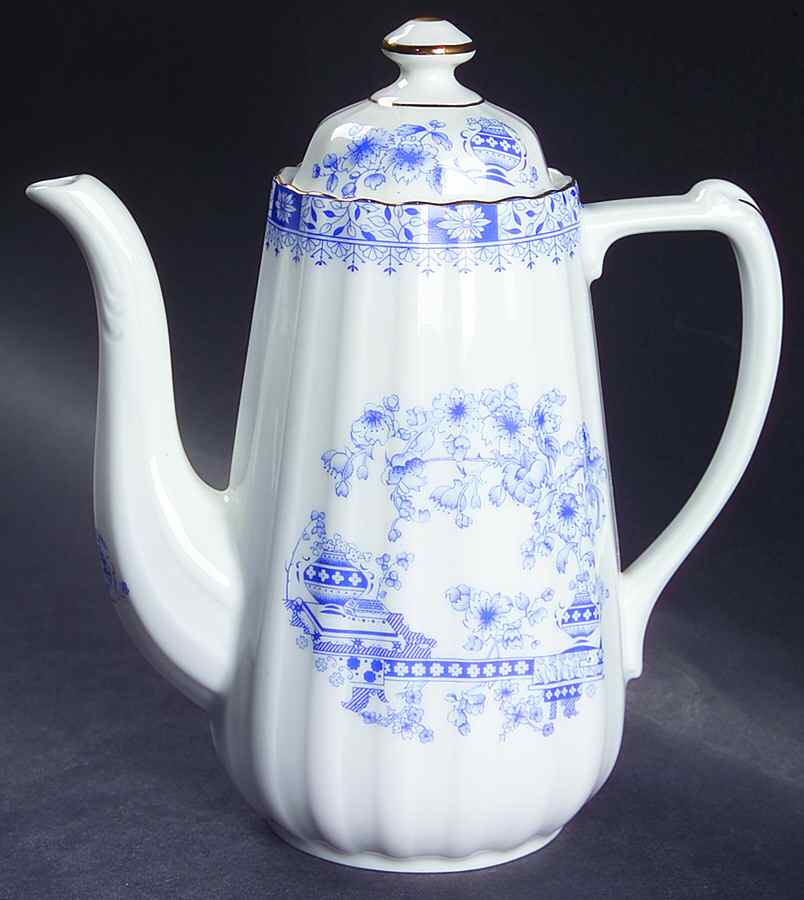 China Blau Mini Coffee Pot & Lid by Seltmann-1