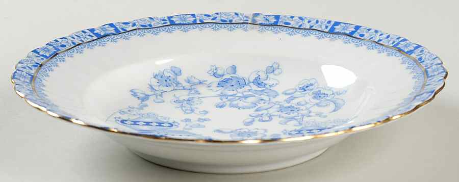 China Blau Rim Soup Bowl by Seltmann-1