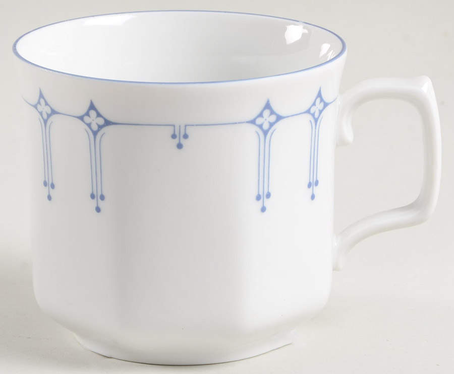 Dimity Blue Flat Cup by Seltmann-1