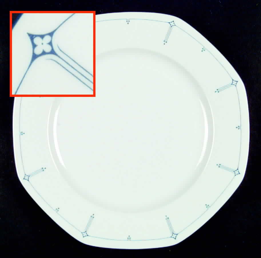 Dimity Blue Dinner Plate by Seltmann-1