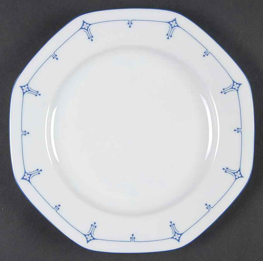 Dimity Blue Salad Plate by Seltmann-1