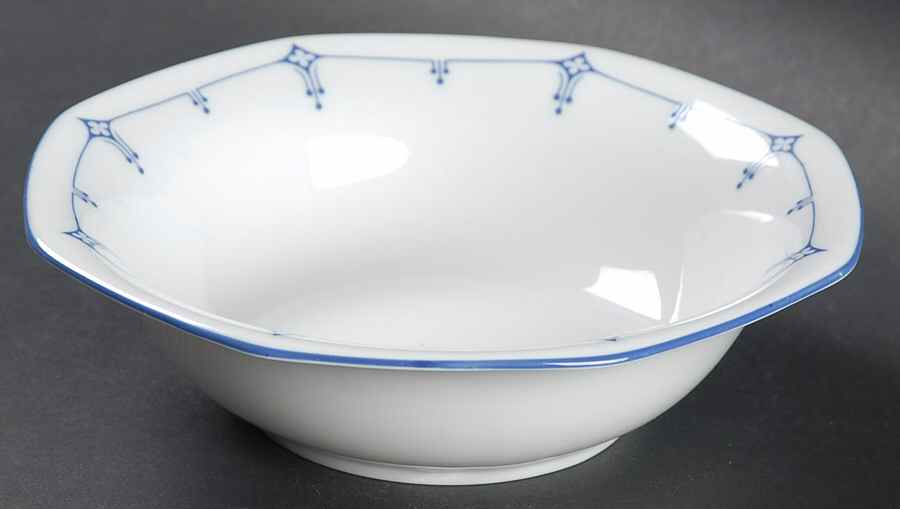 Dimity Blue Soup/Cereal Bowl by Seltmann-1