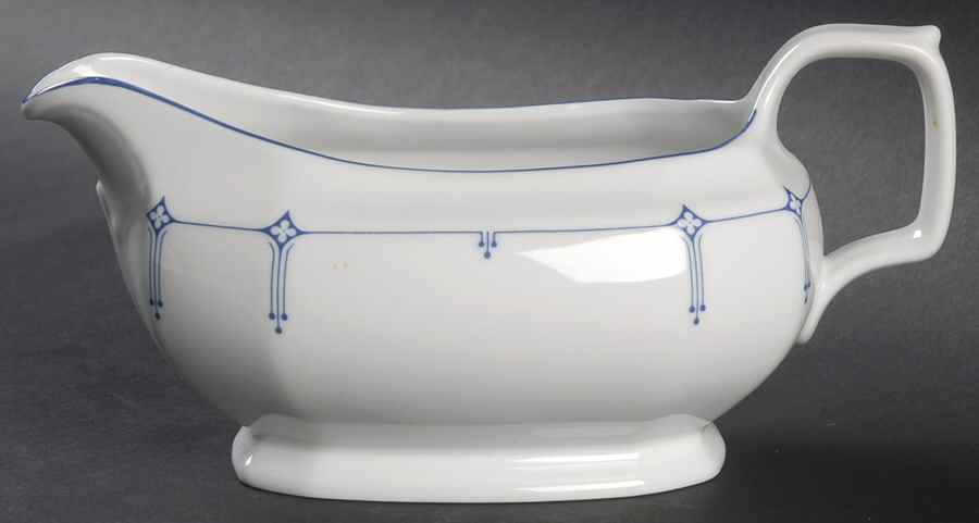 Dimity Blue Gravy Boat by Seltmann-1