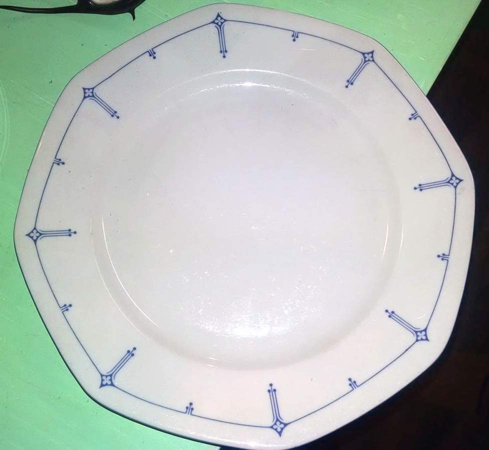 Dimity Blue Luncheon Plate by Seltmann-1