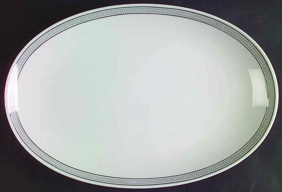 Duo 12" Oval Serving Platter by Seltmann-1