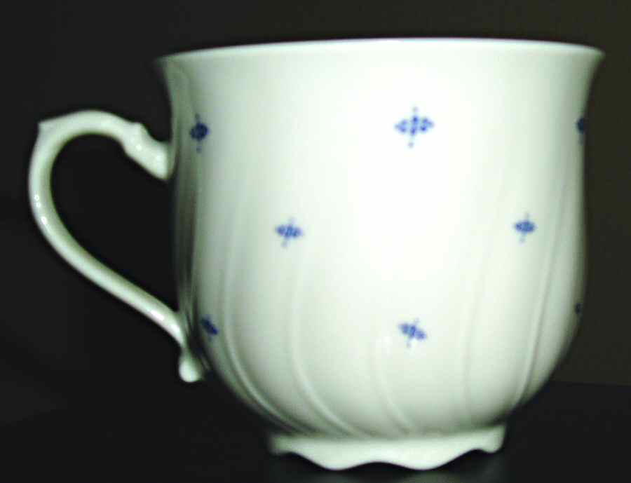 Elisa Blue (No Trim) Flat Cup by Seltmann-1