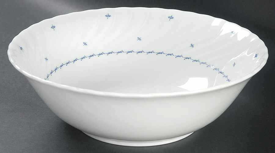 Elisa Blue (No Trim) 9" Round Vegetable Bowl by Seltmann-1