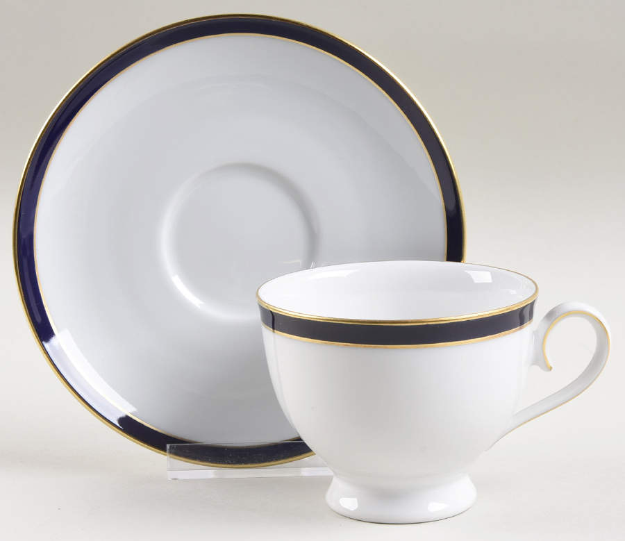 Estate Footed Cup & Saucer Set by Seltmann-1