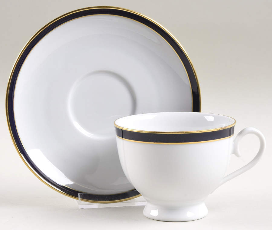 Estate Footed Cup & Saucer Set by Seltmann-1